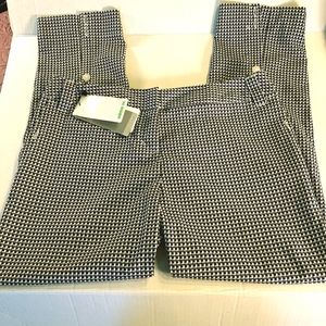 Adidas Black & White Pattern Golf Pants size 6 NWT